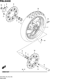 Front Wheel (Gsx-S750zl8 E03)