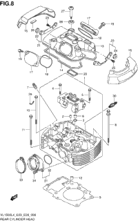 Rear Cylinder Head (Vl1500l4 E03)