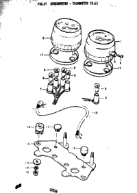 Speedometer - Tachometer (K