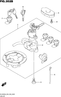 Lock Set (For Top Case,Side Case)