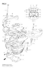 Rear Cylinder Head (Model K6/K7/K8)