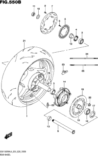 Rear Wheel (Gsx1300ral6 E28)