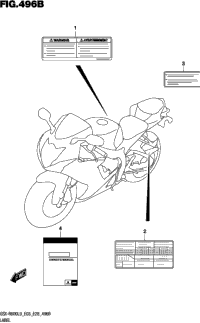 Label (Gsx-R600l9 E28)