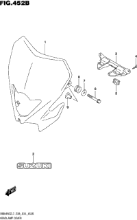 Headlamp Cover (Rmx450zl7 E33)