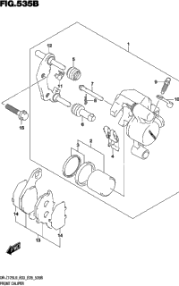Front Caliper (Dr-Z125ll9 E28)