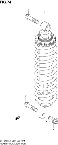 Rear Shock Absorber (Dr-Z125l4 E28)
