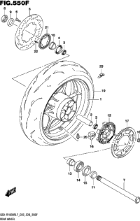 Rear Wheel (Gsx-R1000rzl7 E33)