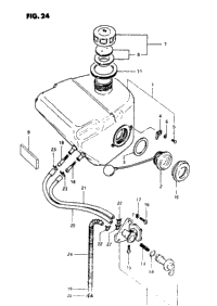 Fuel Tank (Model X : -F.No.3102977)