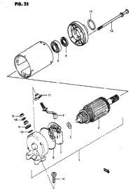 Starting Motor (Gs1100e7./Ed)