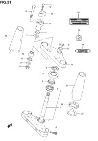 Steering Stem (Model K1/K2/K3/K4)