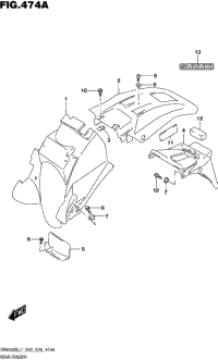 Rear Fender (Dr650sel7 E03)