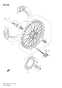 Front Wheel (Rm-Z450 K8/K9/L0)