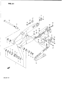 Rear Swinging Arm (Model K)