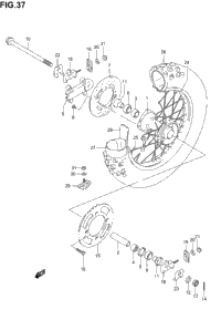Rear Wheel (Rm85k2/K3)
