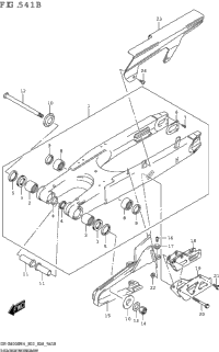 Rear Swingingarm (Dr-Z400sm)