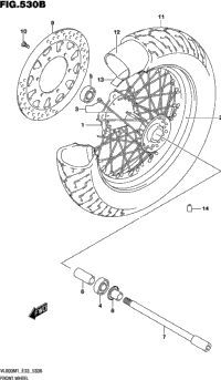 Front Wheel (Vl800t)