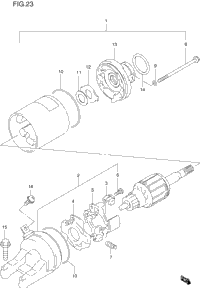 Starting Motor (Model V/W/X)