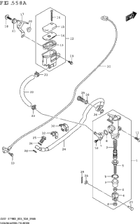 Rear Master Cylinder (Gsx-S750,Gsx-S750z)