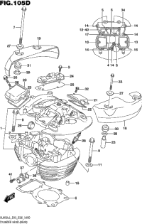 Cylinder Head (Rear) (Vl800tl5 E28)