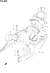 Seat Tail Cover (Sv1000sk5)