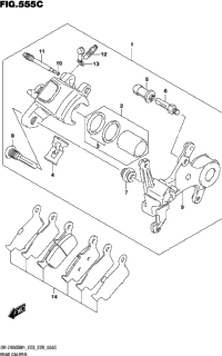 Rear Caliper (Dr-Z400sm)