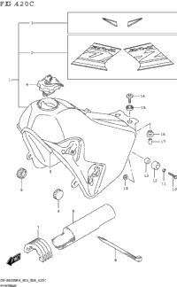 Fuel Tank (Dr-Z400sm:(E03 E28))(019:30H)