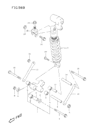 Rear Cushion Lever (Model W/X)
