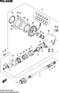 Propeller Shaft/Final Drive Gear (Vl1500bl9 E33)