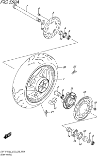 Rear Wheel (Gsx-S750l5 E03)