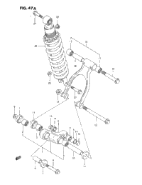 Rear Cushion Lever (R)