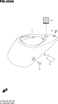 Fuel Tank Front Cover (Vl1500bl8 E03)
