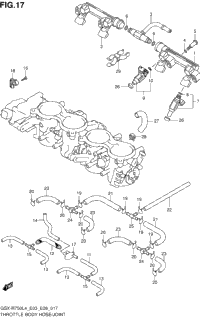 Throttle Body Hose/Joint (Gsx-R750l4 E33)