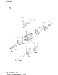 Gear Change Drum/Shift Fork
