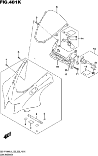 Cowling Body (Gsx-R1000al8 E33) (For Ykv)