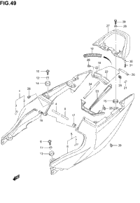 Seat Tail Cover (Sv1000sk3)