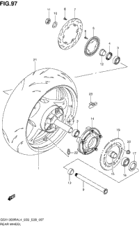 Rear Wheel (Gsx1300ral4 E28)