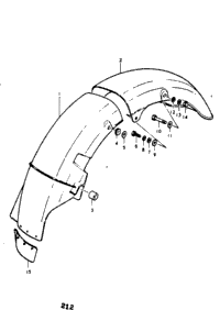 Rear Fender (Gt750a & B)