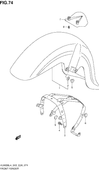 Front Fender (Vl800bl4 E03)