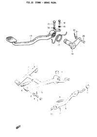 Stand - Brake Pedal