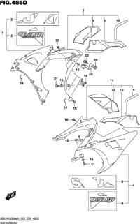 Side Cowling (Gsx-R1000ra)(See Note 1) 485D