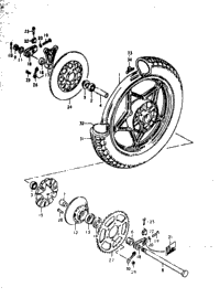 Rear Wheel (Gs1000ec