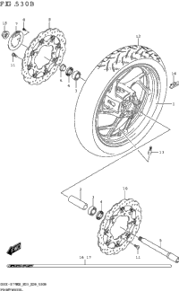 Front Wheel (Gsx-S750z,Gsx-S750za)
