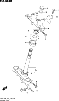 Steering Stem (Dr-Z125l:E03)