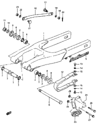 Rear Swinging Arm (Model G/H/J)