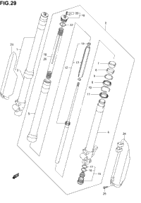 Front Fork Damper (Model K2/K3/K4)
