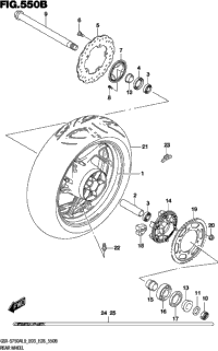 Rear Wheel (Gsx-S750zl9 E33)