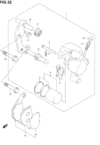Front Caliper (Model K2/K3/K4)