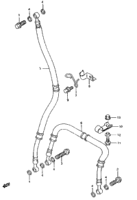 Front Brake Hose (Model R/S)
