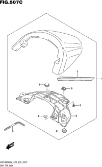 Seat Tail Box (For Bbd) (Vzr1800bzl6 E33)