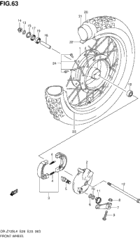Front Wheel (Dr-Z125l4 E33)